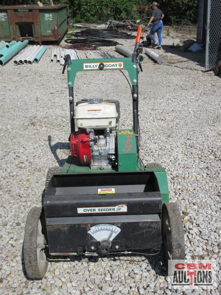 Billy Goat OS901SPH Over Seeder Slicer With Honda S#4147 (Runs)