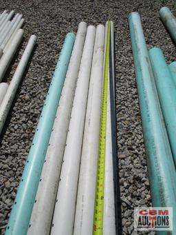 (5) 4" Slotted PVC Pipe