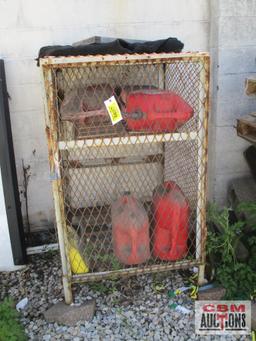 Locking Gas Storage Rack & Fuel Cans