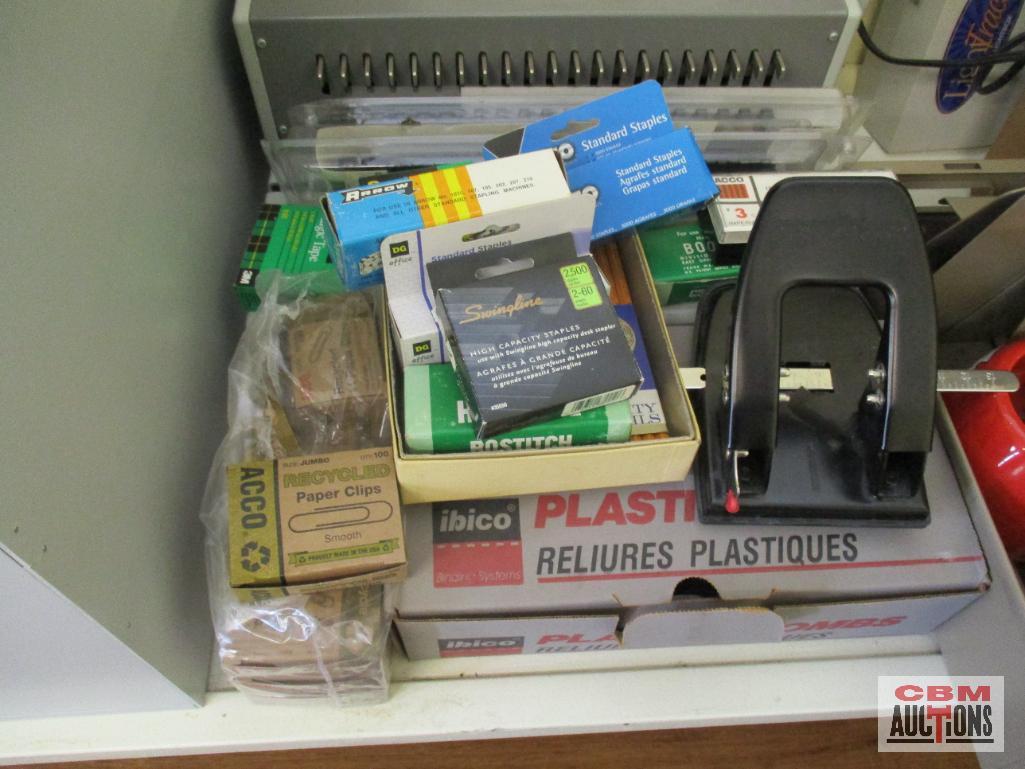 Office Supplies & Vintage Green Telephone