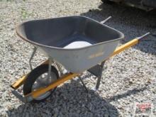 True Temper Gray Wheelbarrow