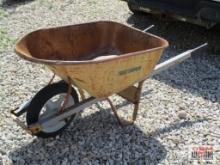 True Temper Orange Wheelbarrow