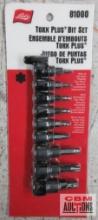 Lisle 81000 Torx Plus Bit Set... 1/4" Drive Sizes (TP-10, TP-15, TP-20, TP-25, TP-27, & TP-30) 3/8"