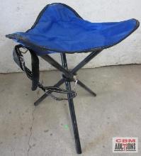 Short 17" Tri-Pod Sports Stool - Blue - Missing Foot Caps