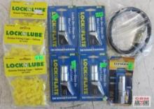 Lock-N-Lube LNL134 Grease Fitting Caps - Yellow 50ct Bag - Set of 3 Lock-N-Inflate LNL65001 Air