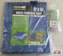 Grip 78657 12' x 16' Multi-Purpose Tarp Grip 78995 103pc Grommer Installation Kit...