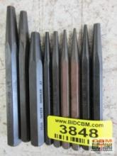 Mayhew 9pc Pro Solid Punch Set 20000 - 3/32" Punch - Set of 2 20001 - 1/8" Punch 20002 - 3/16" Punch