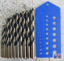 Norsman Regular Drill Bit Set 5/64", 3/32", 11/64", 15/64", 1/4", 11/32", 23/64", 25/64", 13/32",