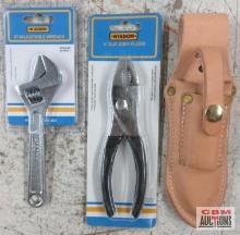 Wisdom 03-SJ6C-1 6" Slip Joint Pliers... Wisdom 02-AW6c-1 6" Adjustable Wrench... Midwest Saddlery