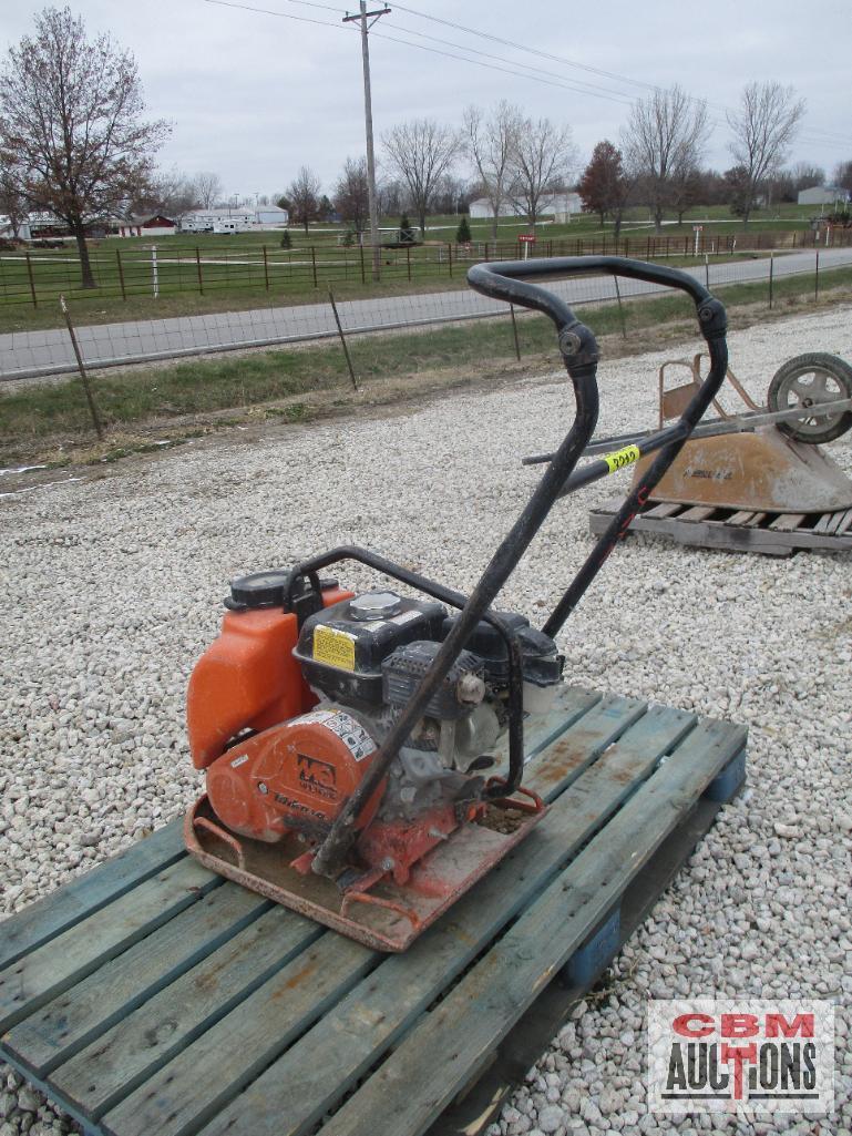 Multiquip Vibratory Plate Compactor With Honda Gx160 And Water Tank (Runs)