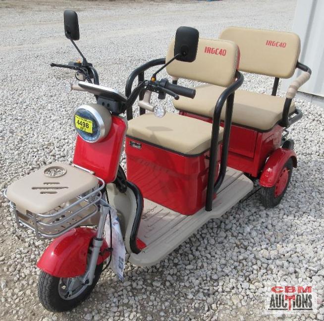 IRGC 40 Mini Golf Cart/Tricycle, Led Smart Screen, 3 Speeds, 60 Volt, 20A Long Life Battery S#1627