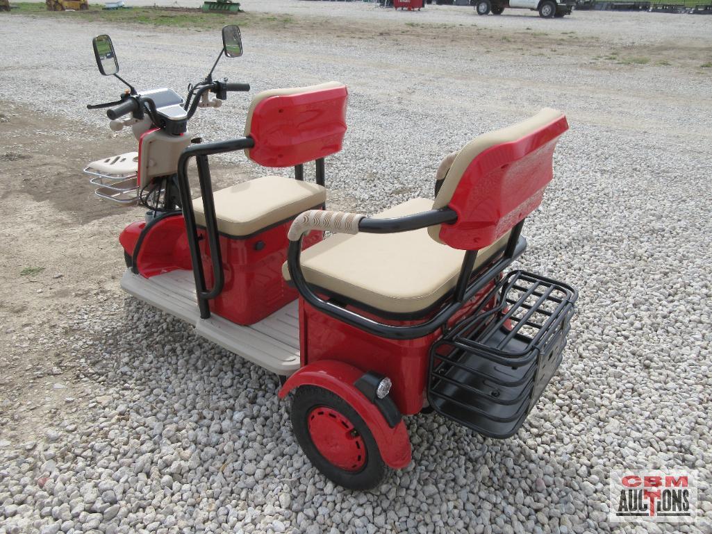 IRGC 40 Mini Golf Cart/Tricycle, Led Smart Screen, 3 Speeds, 60 Volt, 20A Long Life Battery S#1627