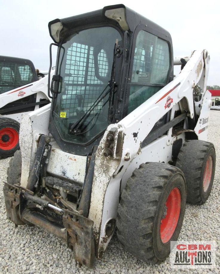 2015 Bobcat S650 Skid Steer Loader, Cab, Heat, Air, ACS Controls, Radio, Air Ride Seat, Power