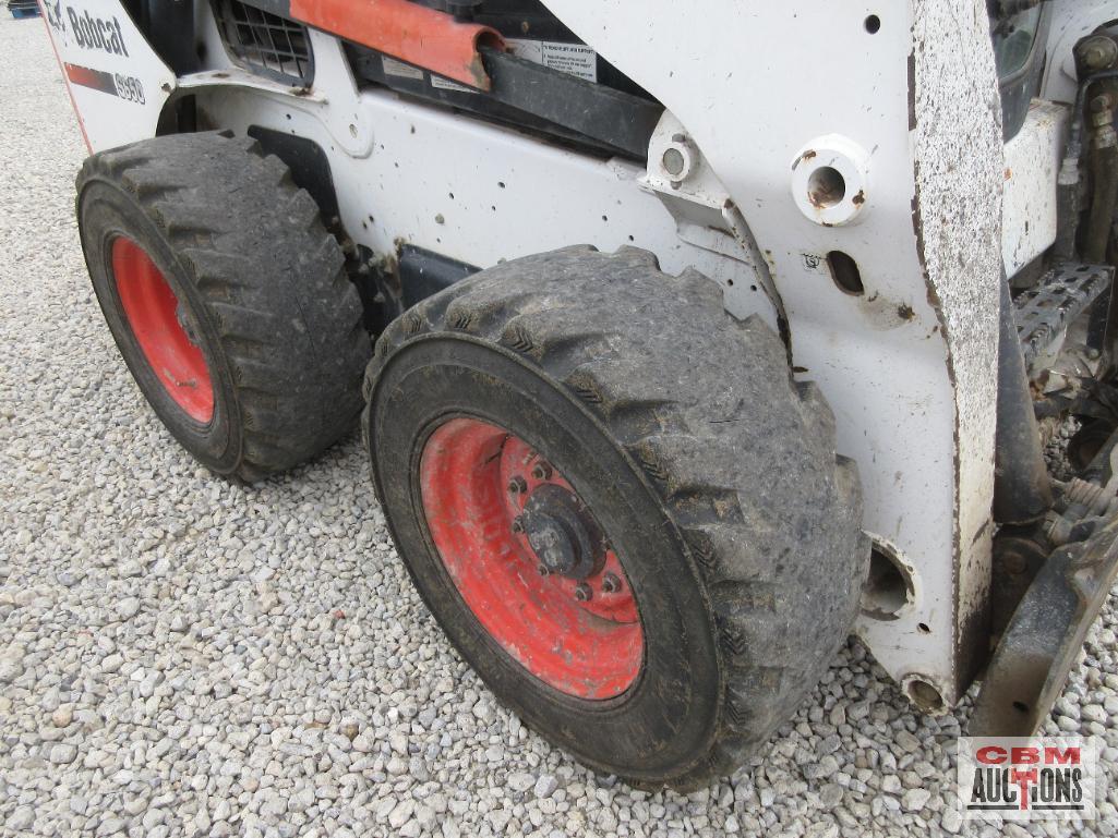 2015 Bobcat S650 Skid Steer Loader, Cab, Heat, Air, ACS Controls, Radio, Air Ride Seat, Power