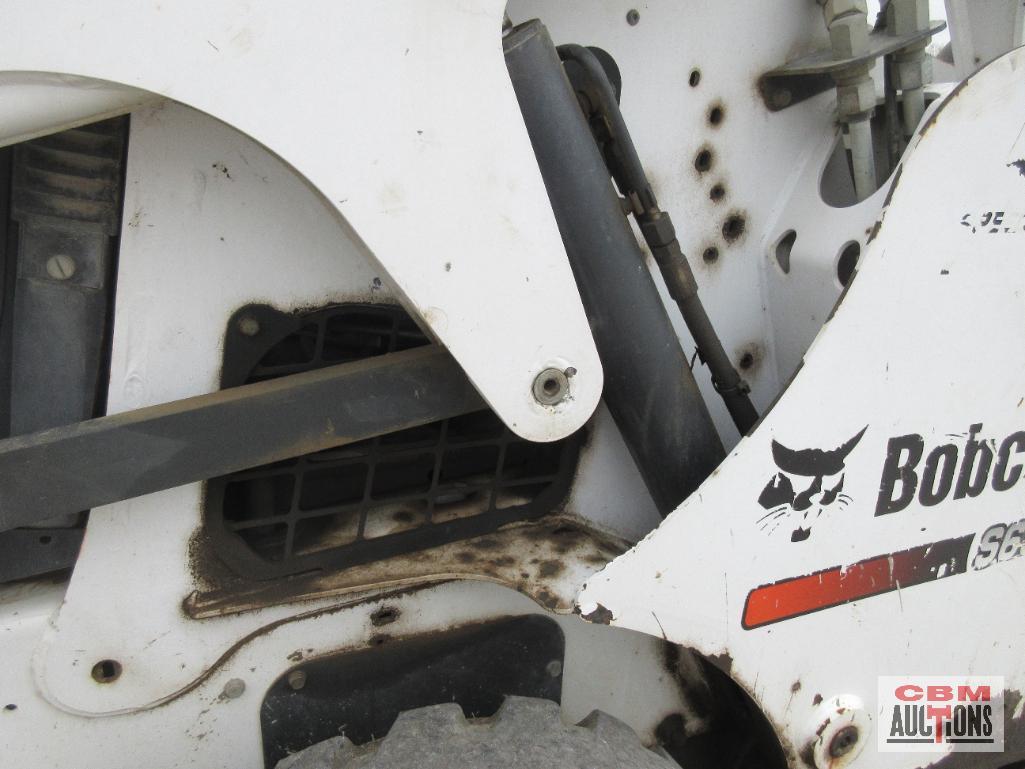 2015 Bobcat S650 Skid Steer Loader, Cab, Heat, Air, ACS Controls, Radio, Air Ride Seat, Power