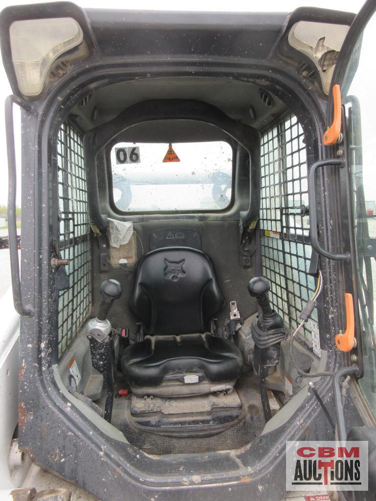 2015 Bobcat S650 Skid Steer Loader, Cab, Heat, Air, ACS Controls, Radio, Air Ride Seat, Power