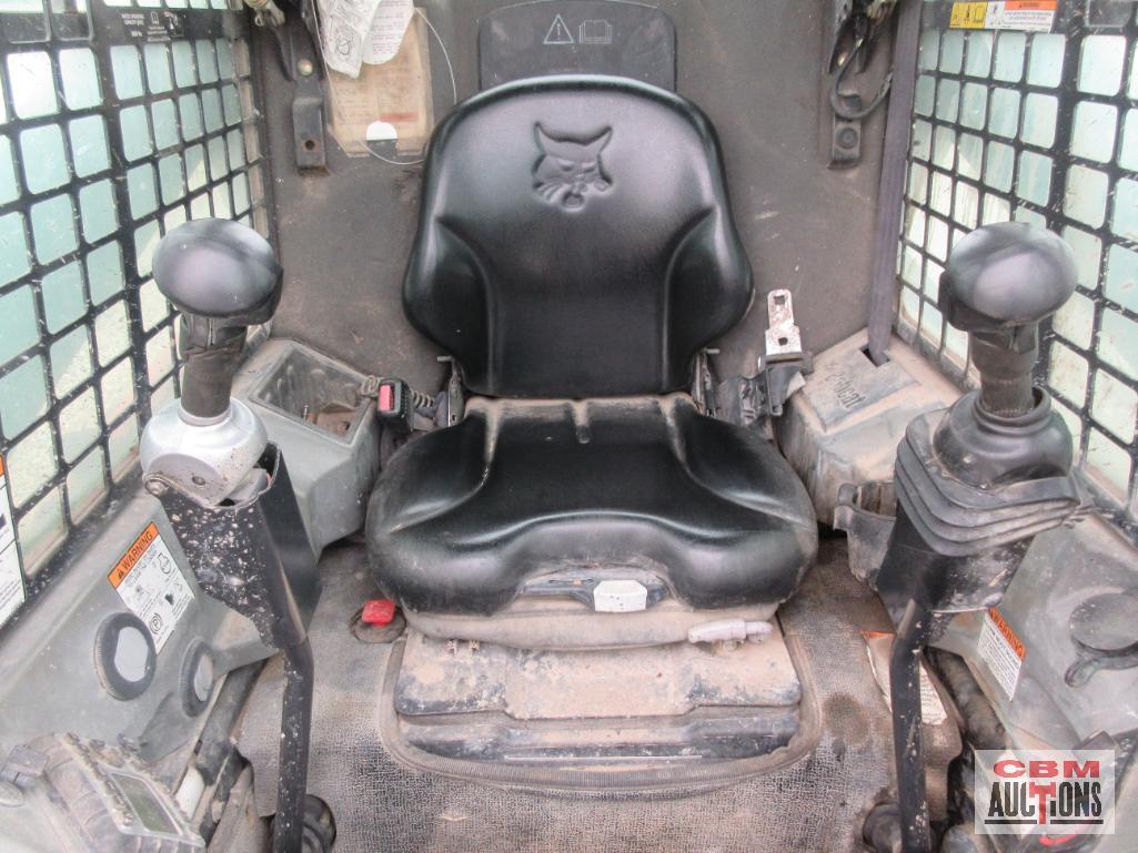 2015 Bobcat S650 Skid Steer Loader, Cab, Heat, Air, ACS Controls, Radio, Air Ride Seat, Power