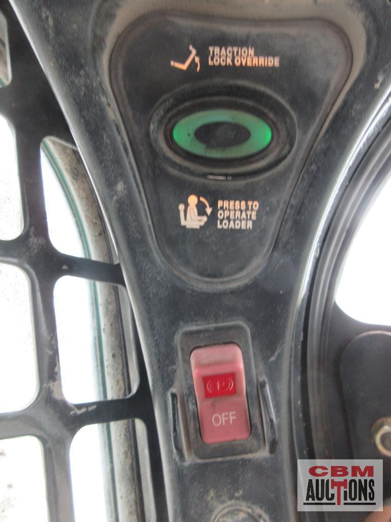 2015 Bobcat S650 Skid Steer Loader, Cab, Heat, Air, ACS Controls, Radio, Air Ride Seat, Power