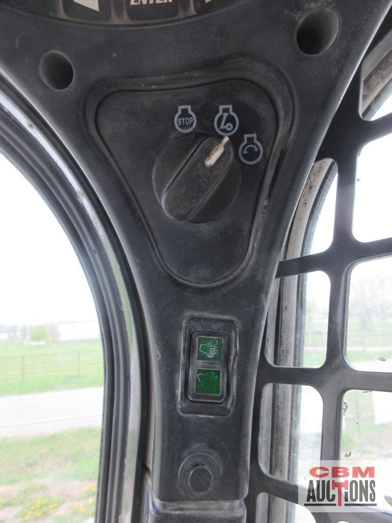 2015 Bobcat S650 Skid Steer Loader, Cab, Heat, Air, ACS Controls, Radio, Air Ride Seat, Power