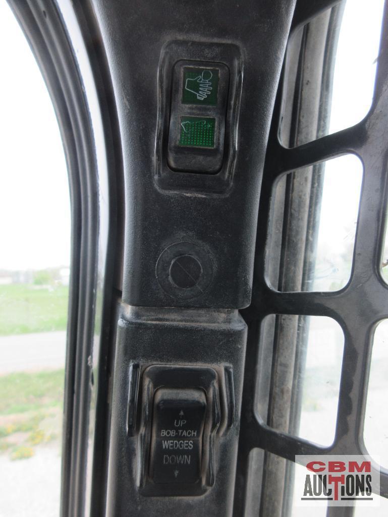 2015 Bobcat S650 Skid Steer Loader, Cab, Heat, Air, ACS Controls, Radio, Air Ride Seat, Power