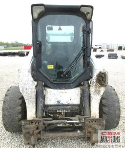 2015 Bobcat S650 Skid Steer Loader, Cab, Heat, Air, ACS Controls, Radio, Air Ride Seat, Power