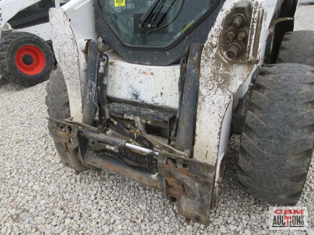 2015 Bobcat S650 Skid Steer Loader, Cab, Heat, Air, ACS Controls, Radio, Air Ride Seat, Power