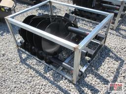 JCT Skid Steer Post Hole Digger Auger With 8",12" & 16" Hex Drive Auger Bits, Hoses & Couplers *3