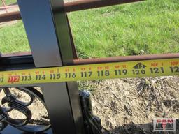 20' Dual Swing Decorative Iron Entry Driveway Gates With Deer Scene