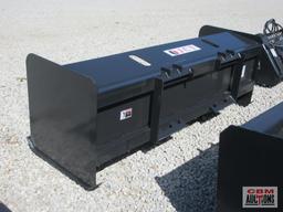 JCT 72" Skid Steer Snow Pusher Box With Adjustable Cutting Edge *3