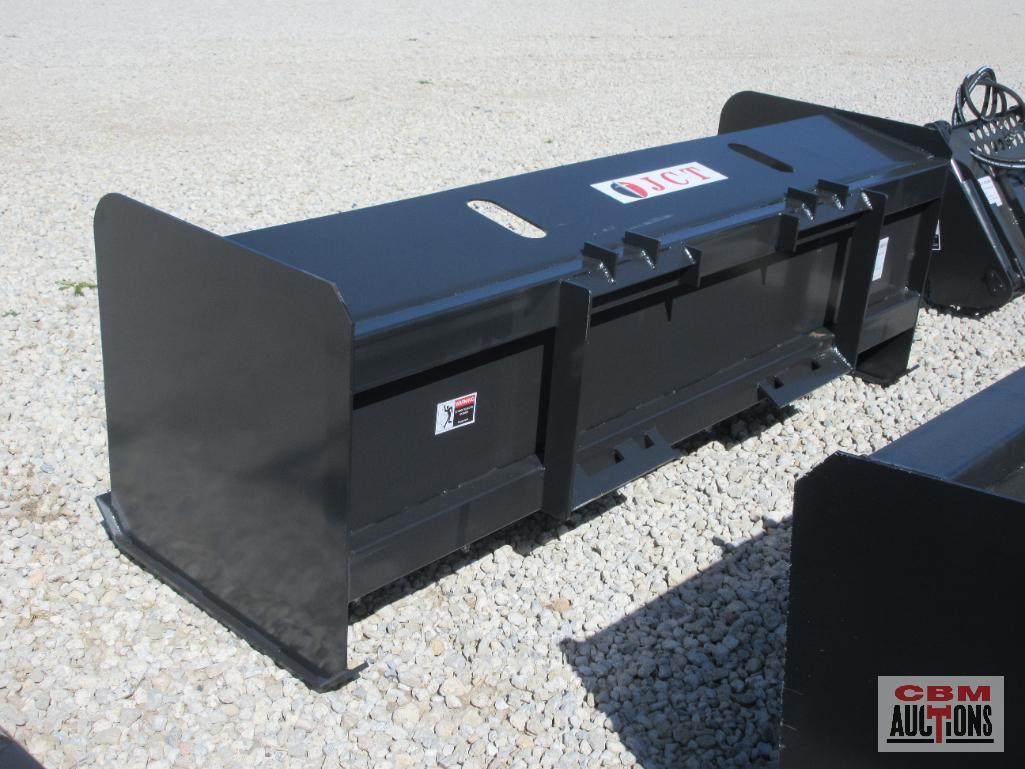 JCT 72" Skid Steer Snow Pusher Box With Adjustable Cutting Edge *3