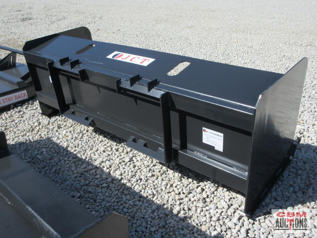 JCT 72" Skid Steer Snow Pusher Box With Adjustable Cutting Edge *3