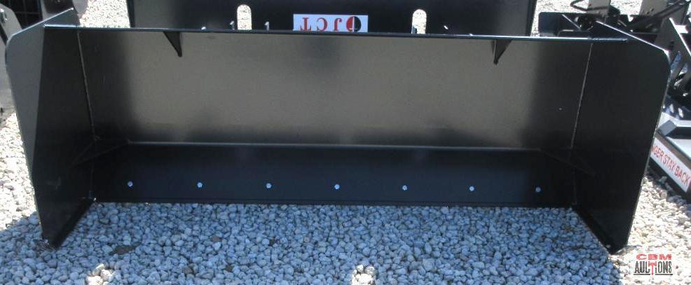 JCT 72" Skid Steer Snow Pusher Box With Adjustable Cutting Edge *3