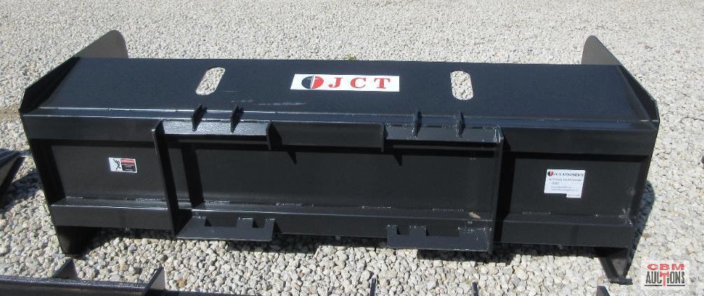 JCT 72" Skid Steer Snow Pusher Box With Adjustable Cutting Edge *3