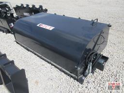 JCT 72" Skid Steer Pickup Box Broom Sweeper, 26" Brushes, Direct Drive Motor With Hoses & Couplers