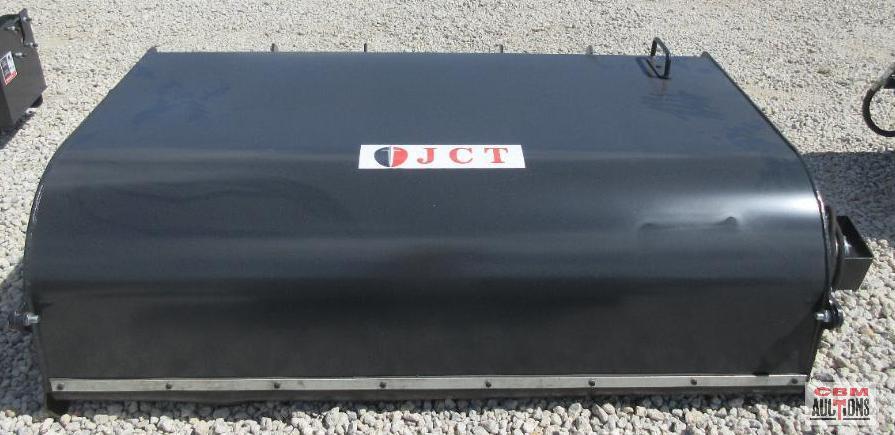 JCT 72" Skid Steer Pickup Box Broom Sweeper, 26" Brushes, Direct Drive Motor With Hoses & Couplers
