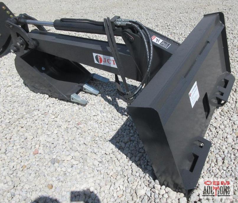 JCT Skid Steer Backhoe Digging Attachment, 14" Bucket, Hoses & Couplers *3