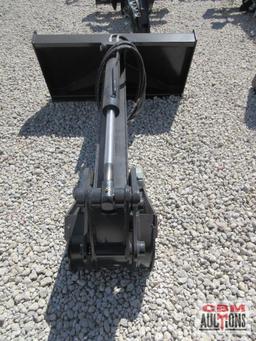 JCT Skid Steer Backhoe Digging Attachment, 14" Bucket, Hoses & Couplers *3