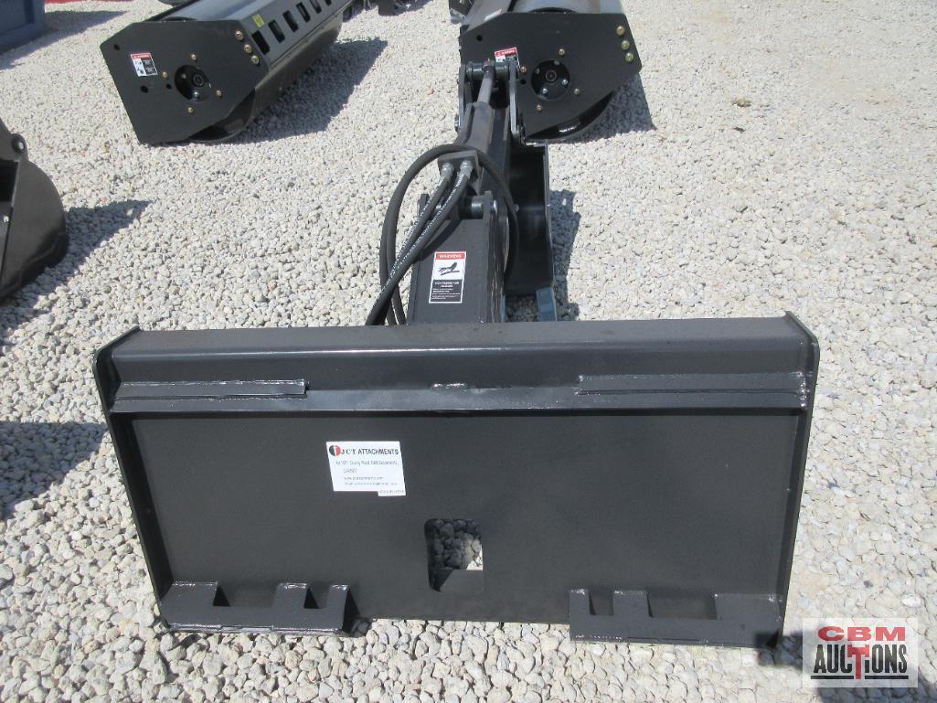 JCT Skid Steer Backhoe Digging Attachment, 14" Bucket, Hoses & Couplers *3