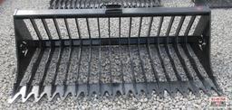 KC 76" Skid Steer Rock Bucket High Side Bucket #505