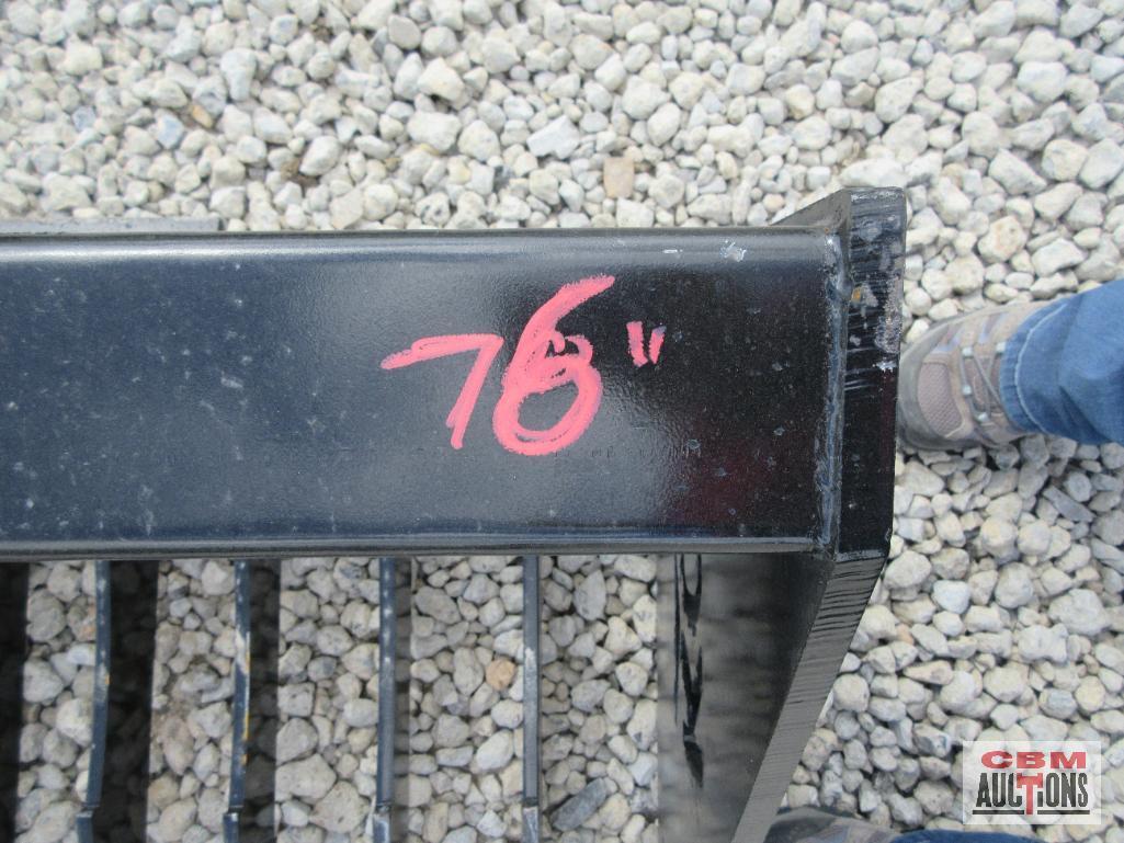 KC 76" Skid Steer Rock Bucket High Side Bucket #505