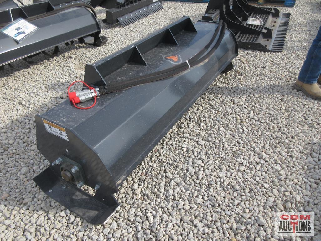 Wolverine TL-12-72W 72" Skid Steer Hydraulic Rotary Tiller With Hoses And Couplers 15-20 GPM S#0413