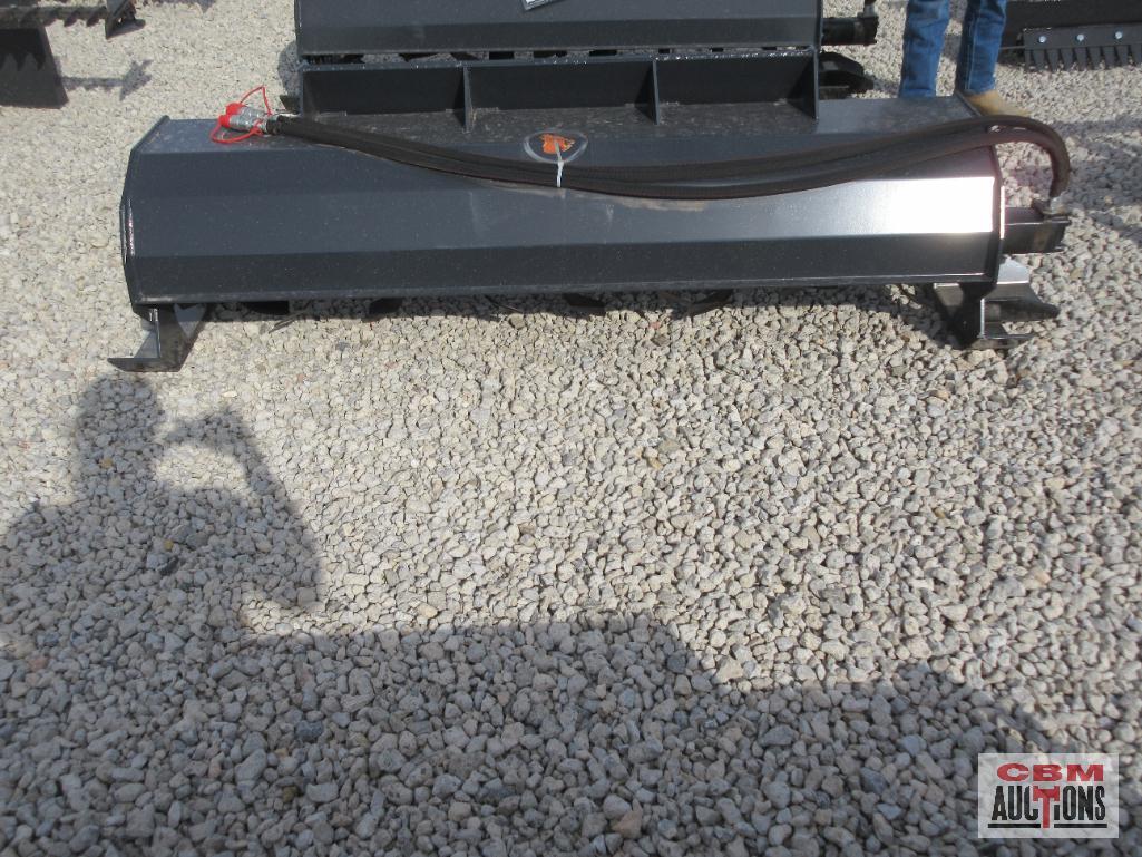 Wolverine TL-12-72W 72" Skid Steer Hydraulic Rotary Tiller With Hoses And Couplers 15-20 GPM S#0413