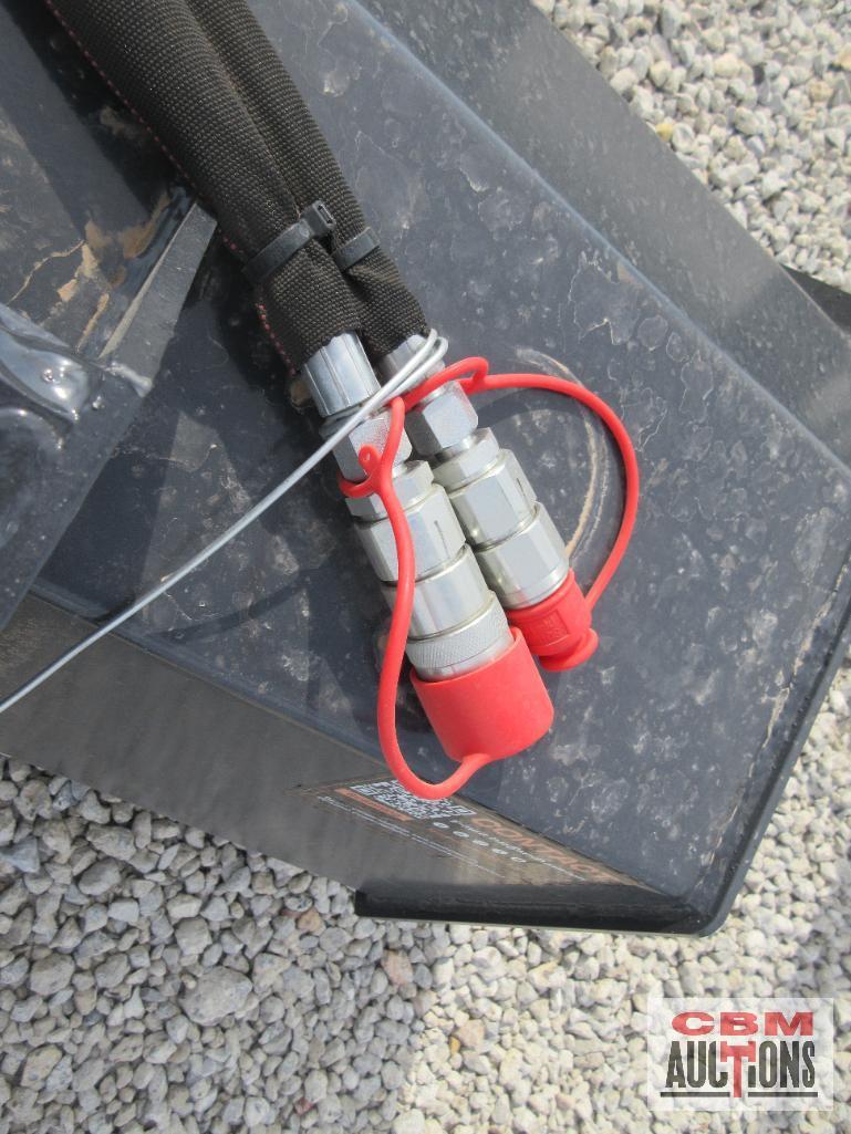 Wolverine TL-12-72W 72" Skid Steer Hydraulic Rotary Tiller With Hoses And Couplers 15-20 GPM S#0413