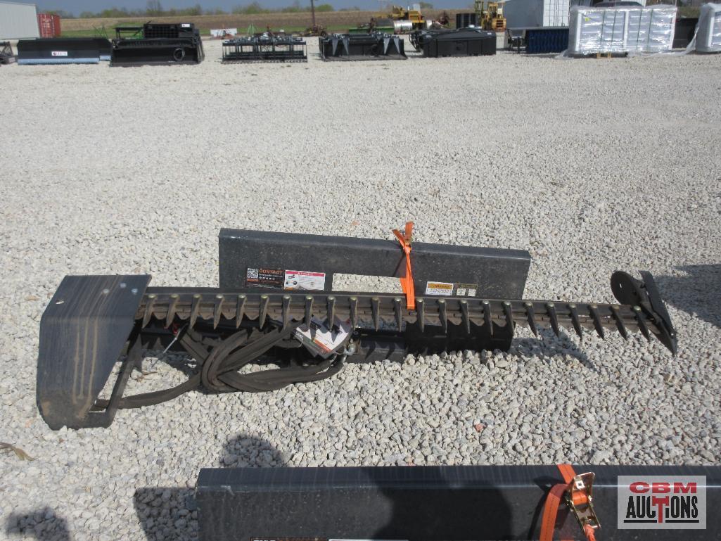 Wolverine SBM-12-72W Skid Steer 72" Hydraulic Sickle Bar Mower With Hoses And Couplers S#0072