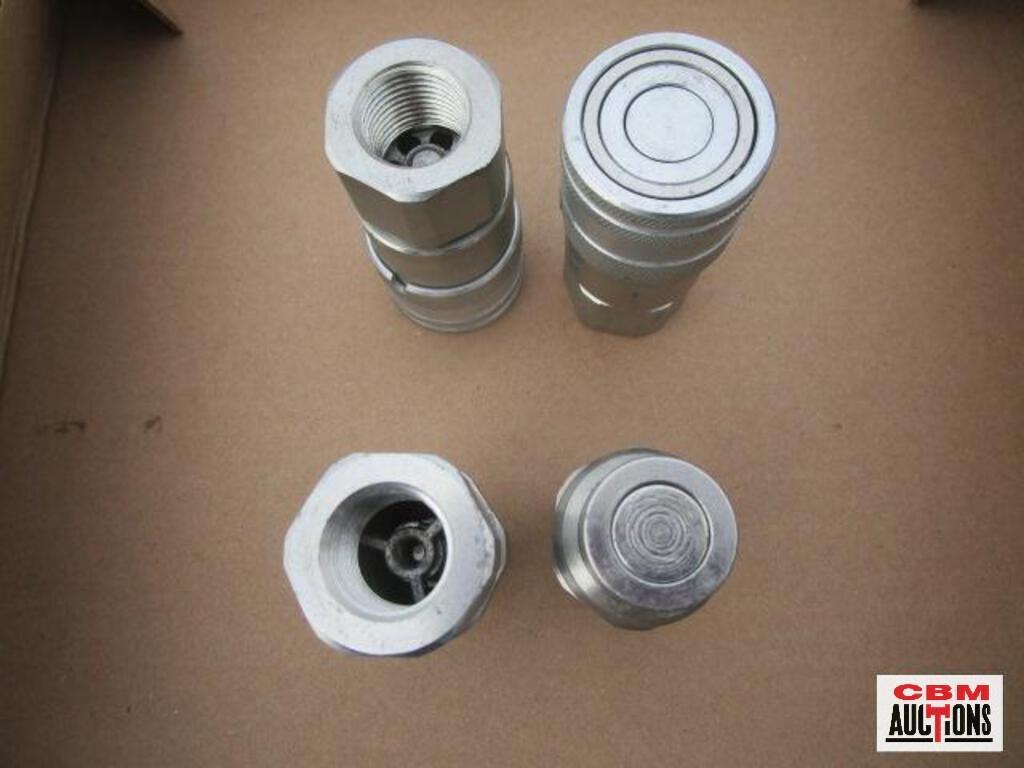 2 Sets Of Skid Steer Hydraulic Hose Quick Couplers 2 Female & 2 Male For 1/2" NPT Pipe Thread *A18