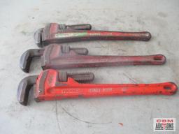 3pc RidgidHeavy Duty18" Pipe Wrench Set *D10