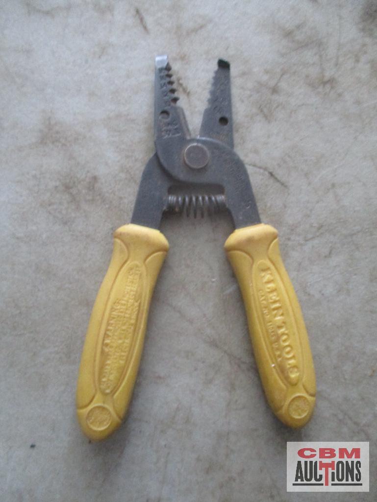 Black Tote & Misc. Hand Tools Adjustable Wrench, Level, Tool Bag, Hose End Mender, Clamping Pliers