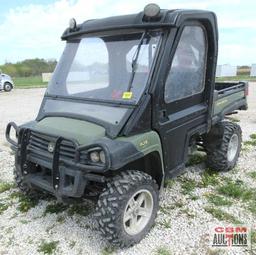 John Deere 825I XUV Gator, 4x4, 3 Cylinder, Gas, 5,389 Miles, 1,924 Hrs, Cab Only, Power Dump, Turn
