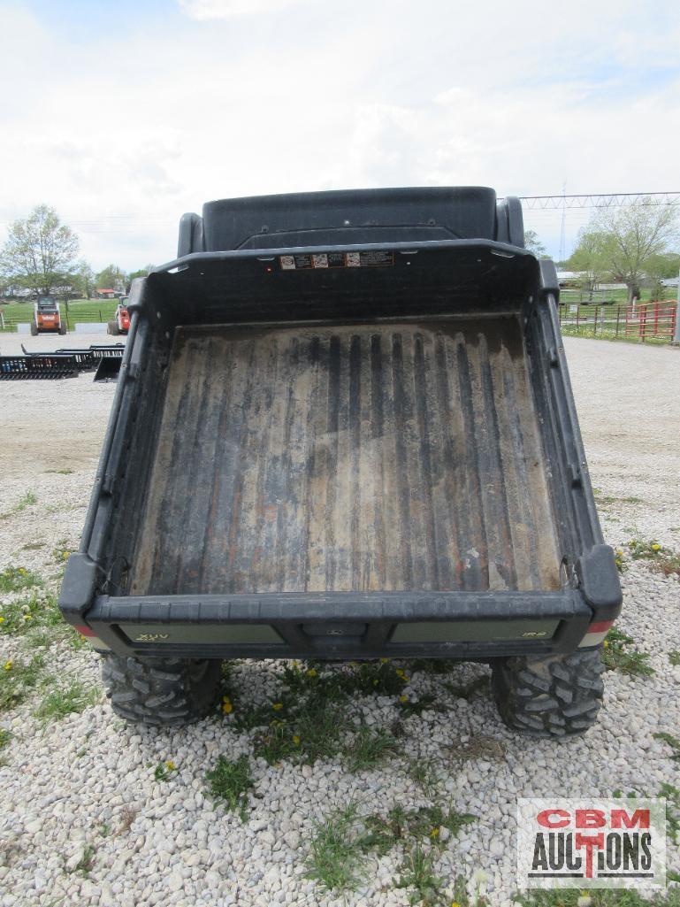John Deere 825I XUV Gator, 4x4, 3 Cylinder, Gas, 5,389 Miles, 1,924 Hrs, Cab Only, Power Dump, Turn