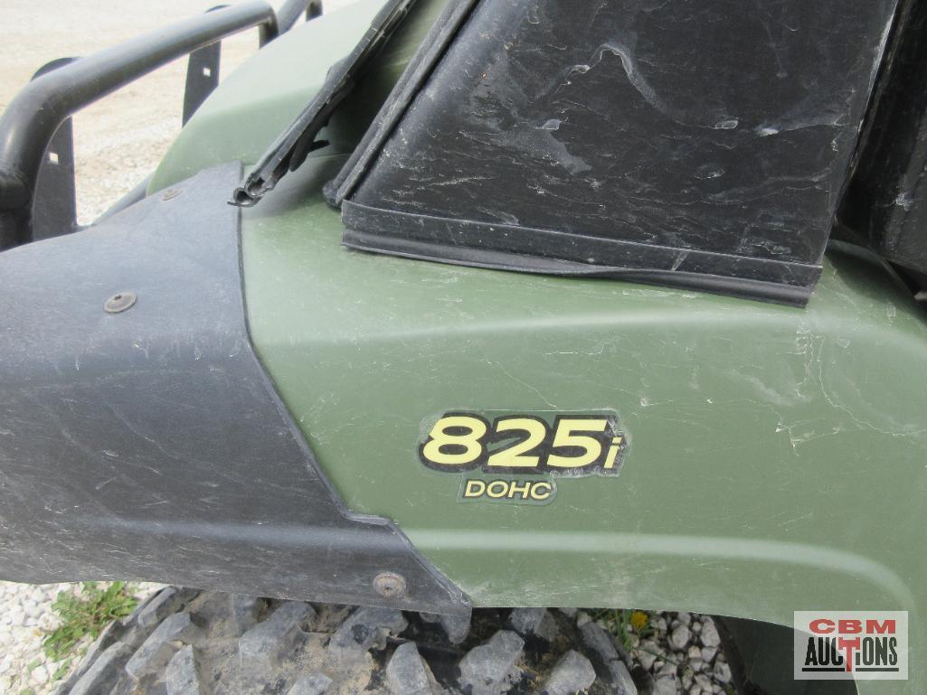 John Deere 825I XUV Gator, 4x4, 3 Cylinder, Gas, 5,389 Miles, 1,924 Hrs, Cab Only, Power Dump, Turn